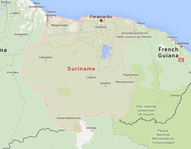 Suriname Map